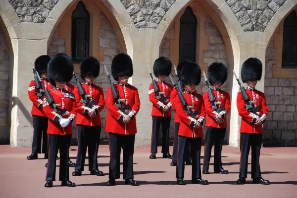 Changing the guard at Windsor castle